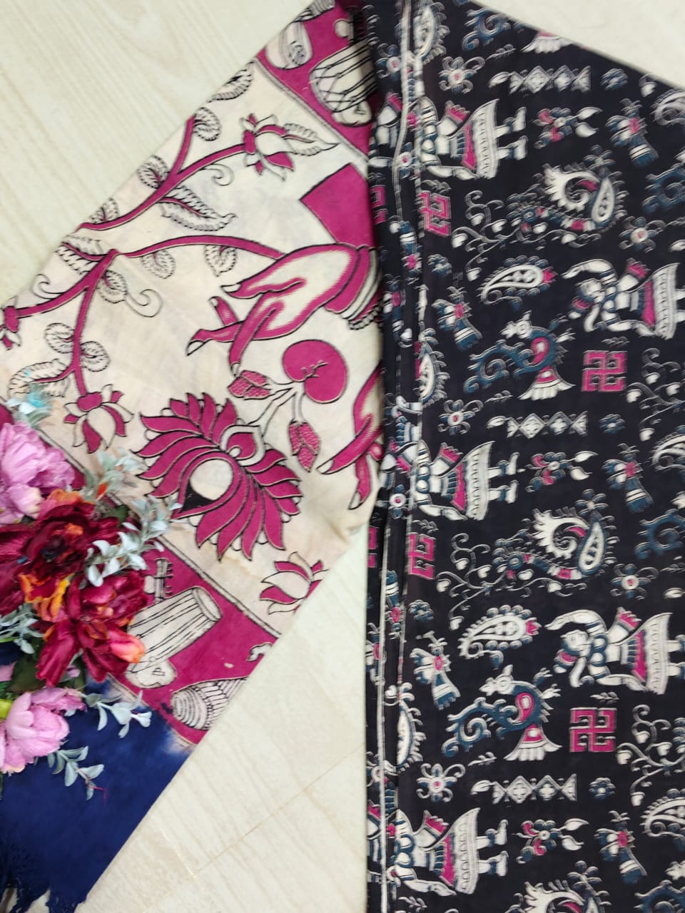 Kalamkari Pure Cotton Duppatas KCD14