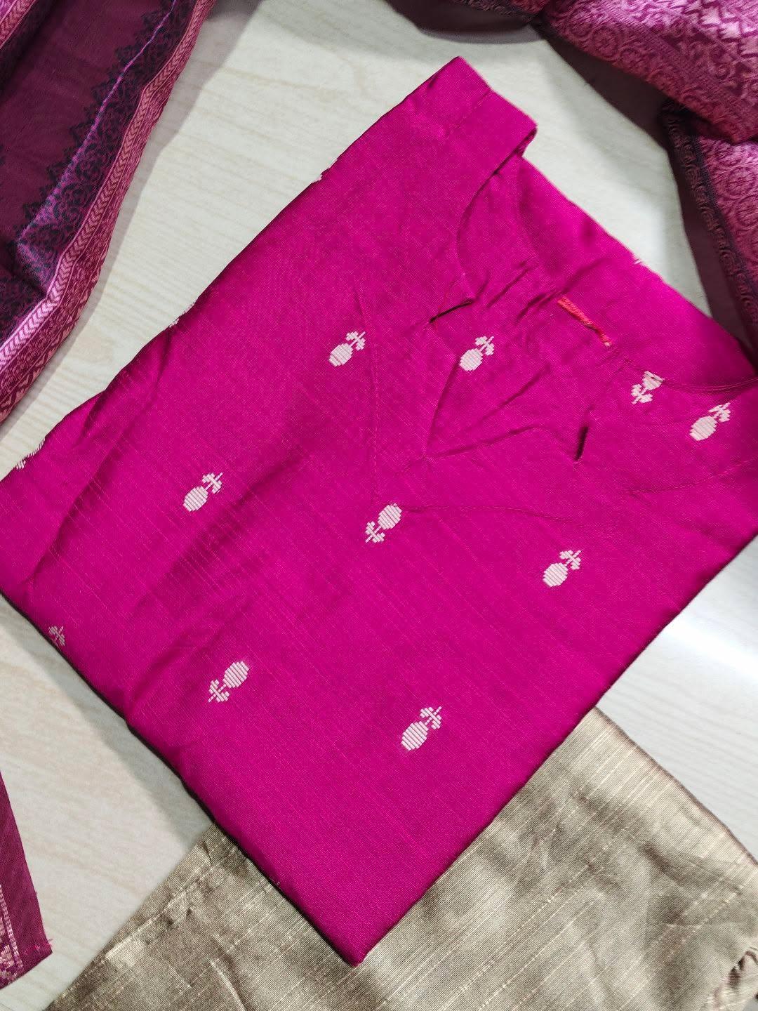 Raw Silk Kurti Set EW155