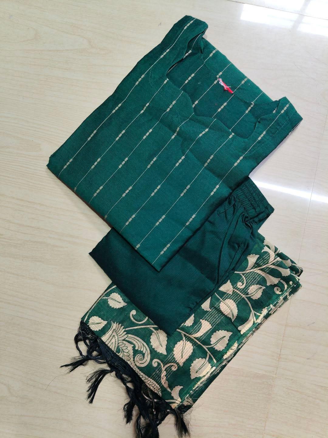 Raw Silk Kurti Set EW116