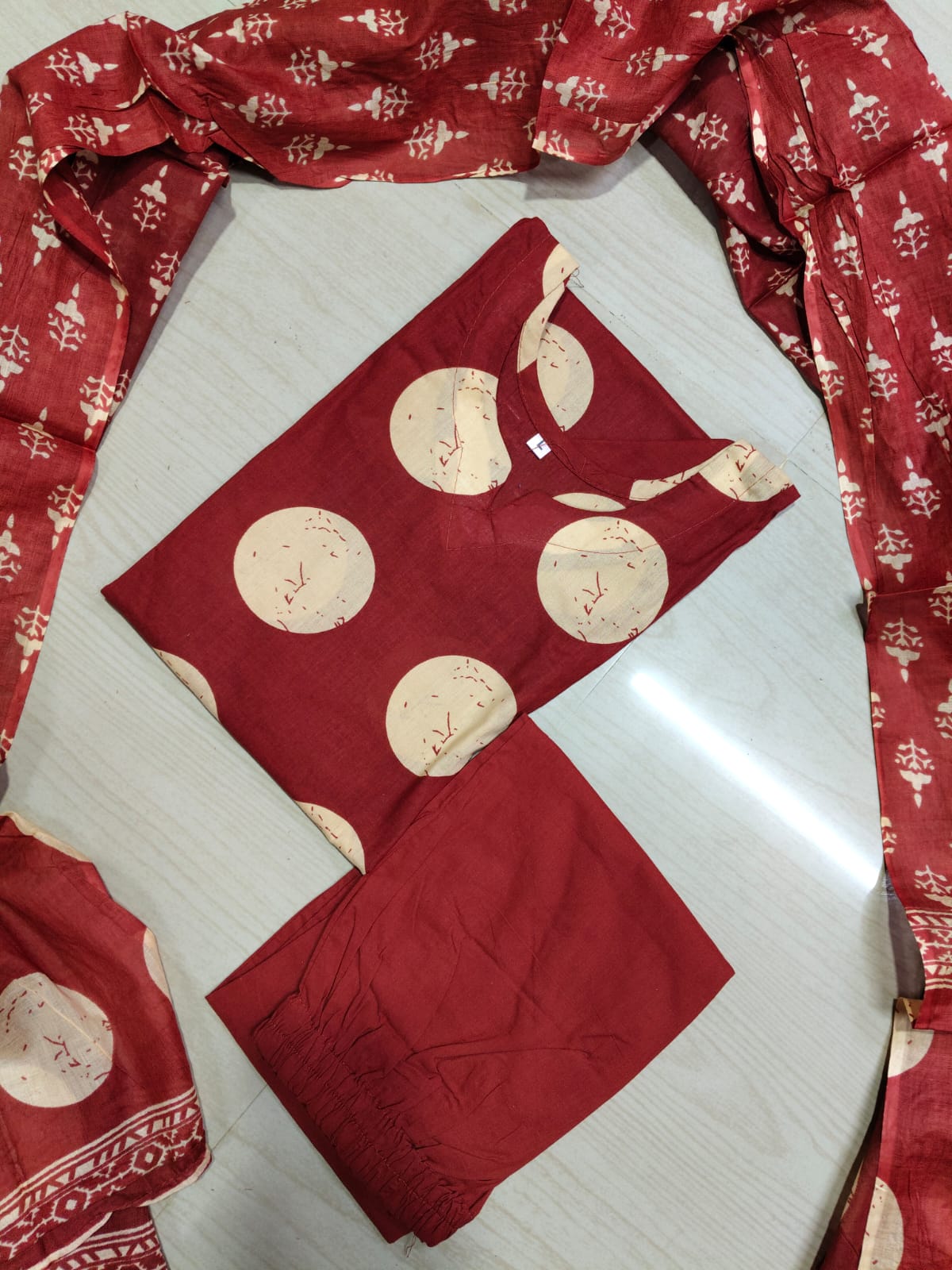 Jaipur Cotton Kurti Set - JKS17 (Check Our Size Chart Before Placing the Order)