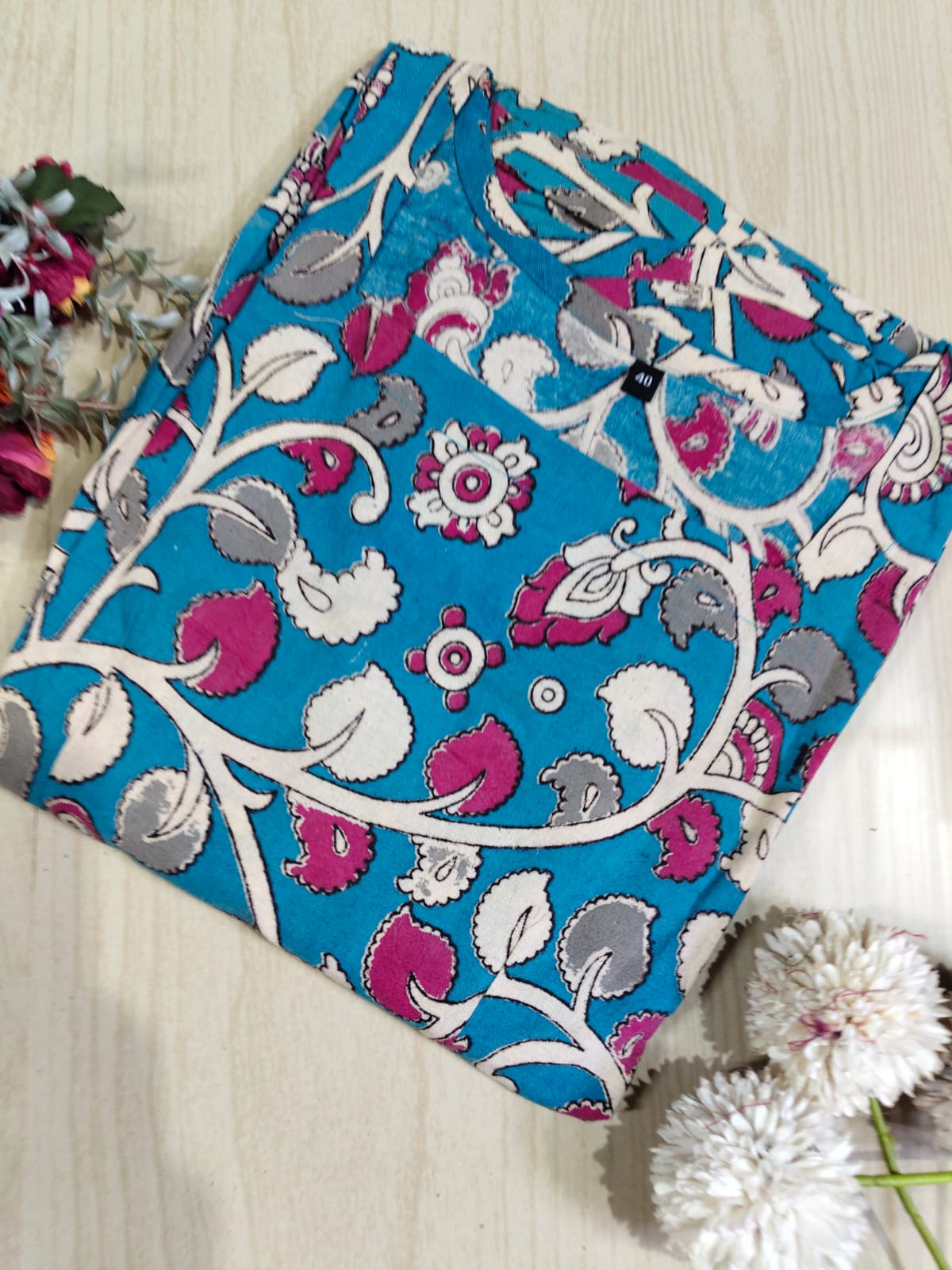 Kalamkari Anarkali Frock KAF17