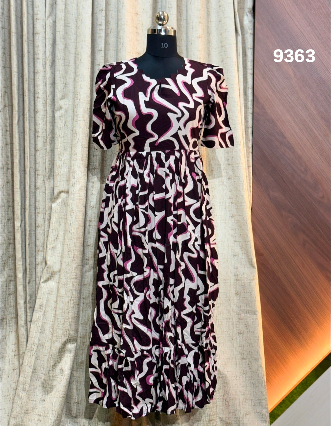 Premium Rayon Floral Frock CFF9363