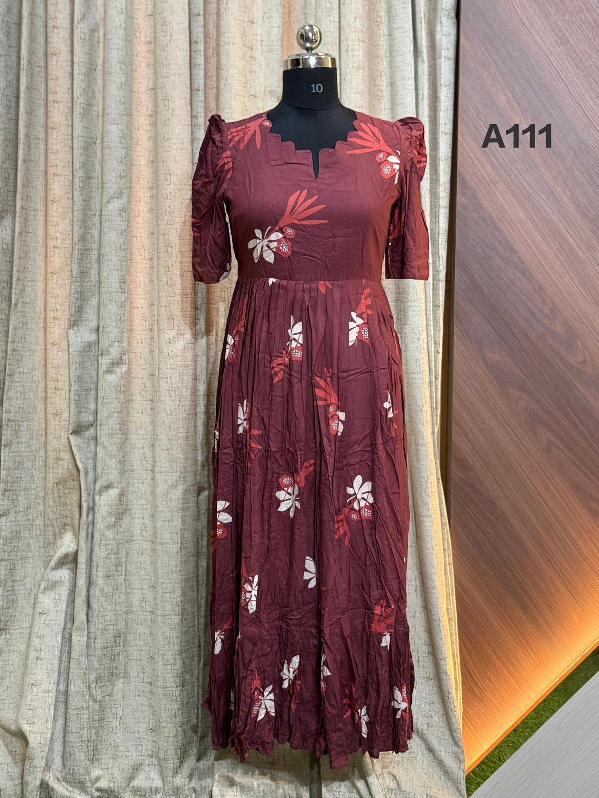 Premium Rayon Floral Frock CFFA111