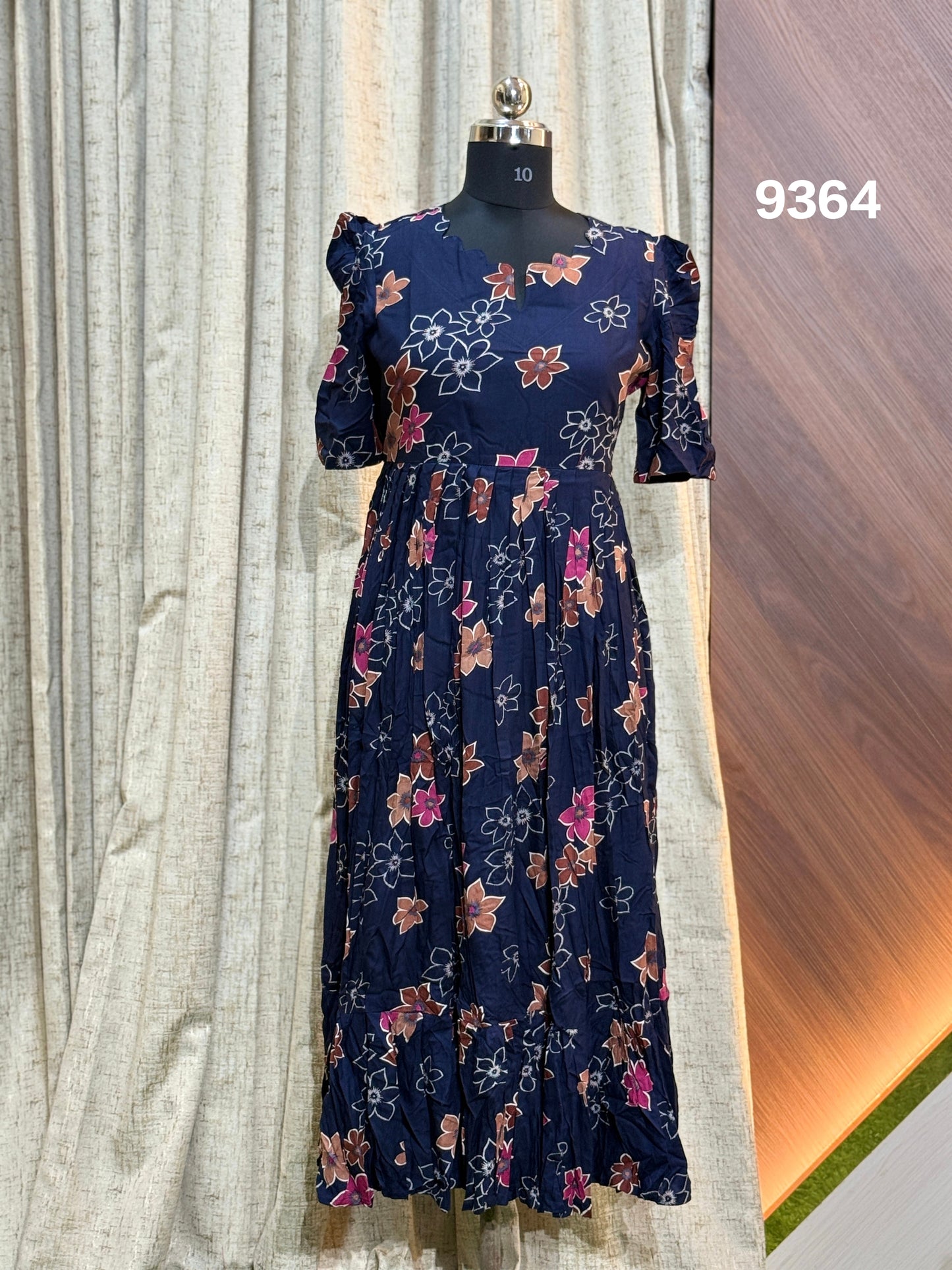 Premium Rayon Floral Frock CFF9364