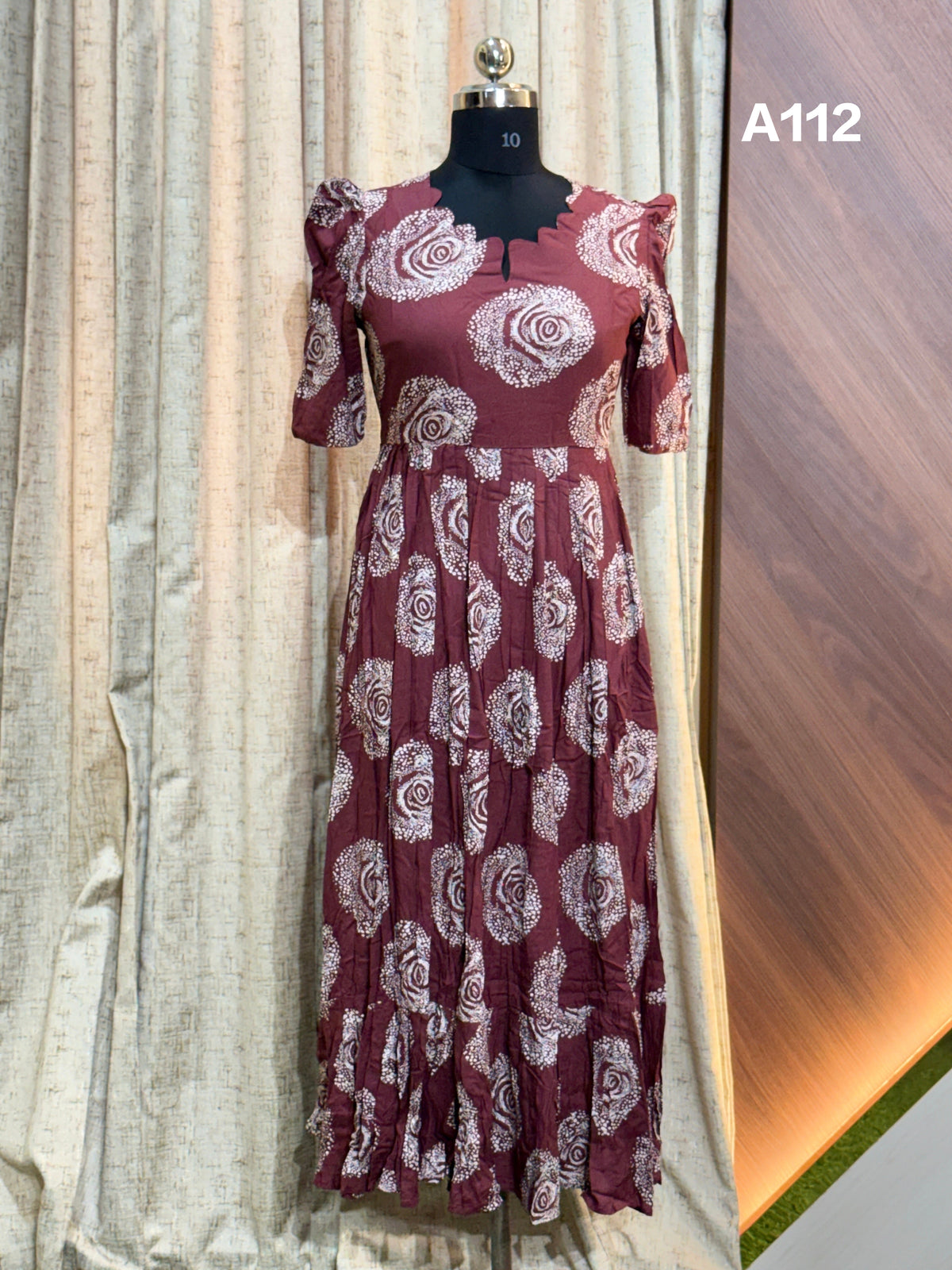 Premium Rayon Floral Frock CFFA112