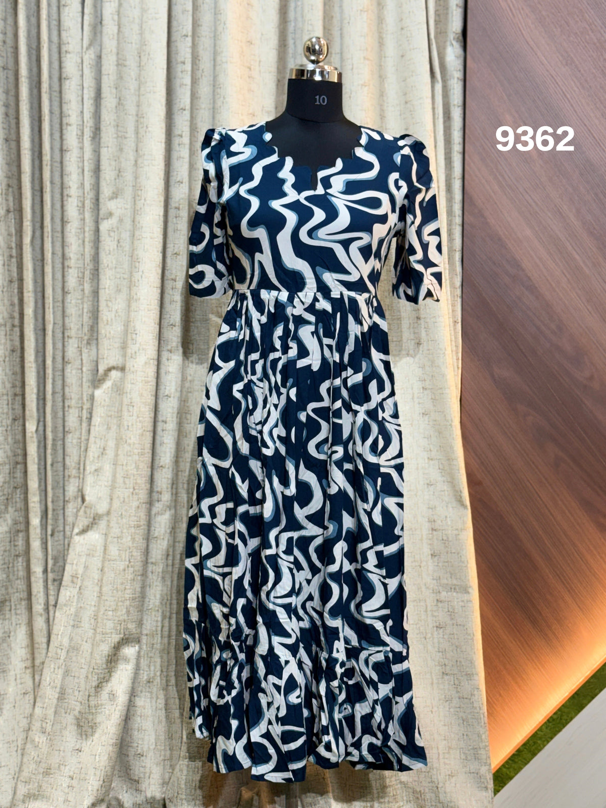 Premium Rayon Floral Frock CFF9362