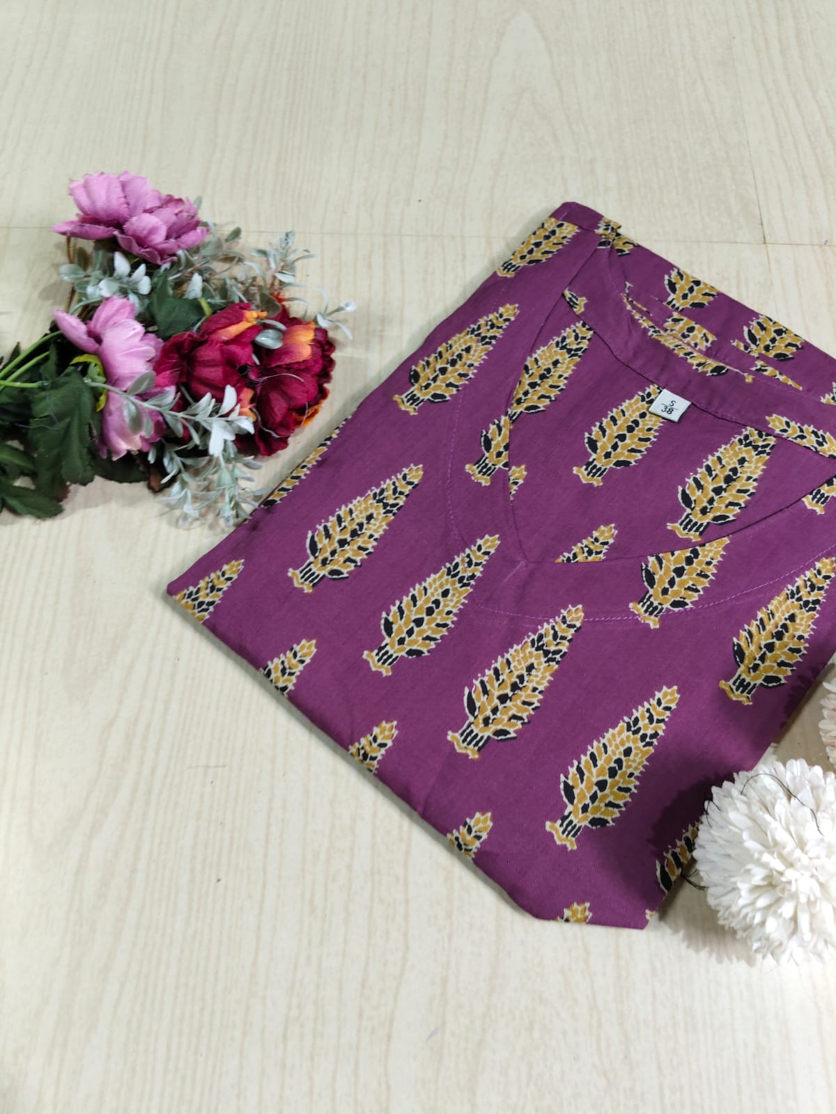 Cotton A Line Kurti - CAF01