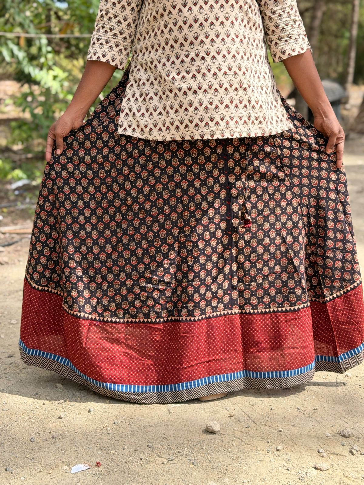 Ajrak Cotton Skirts SS01