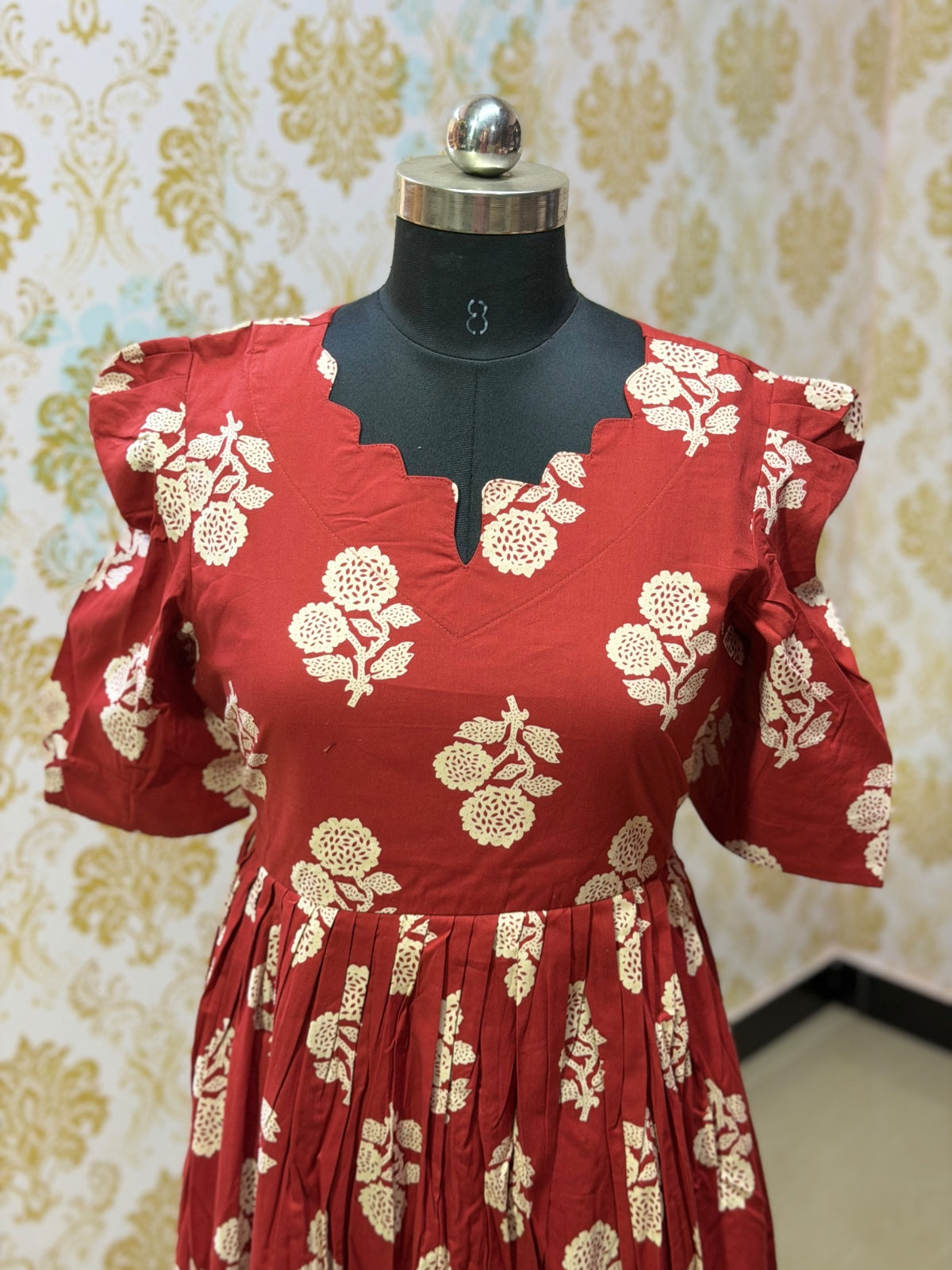 Premium Cotton Floral Frock - CFF205