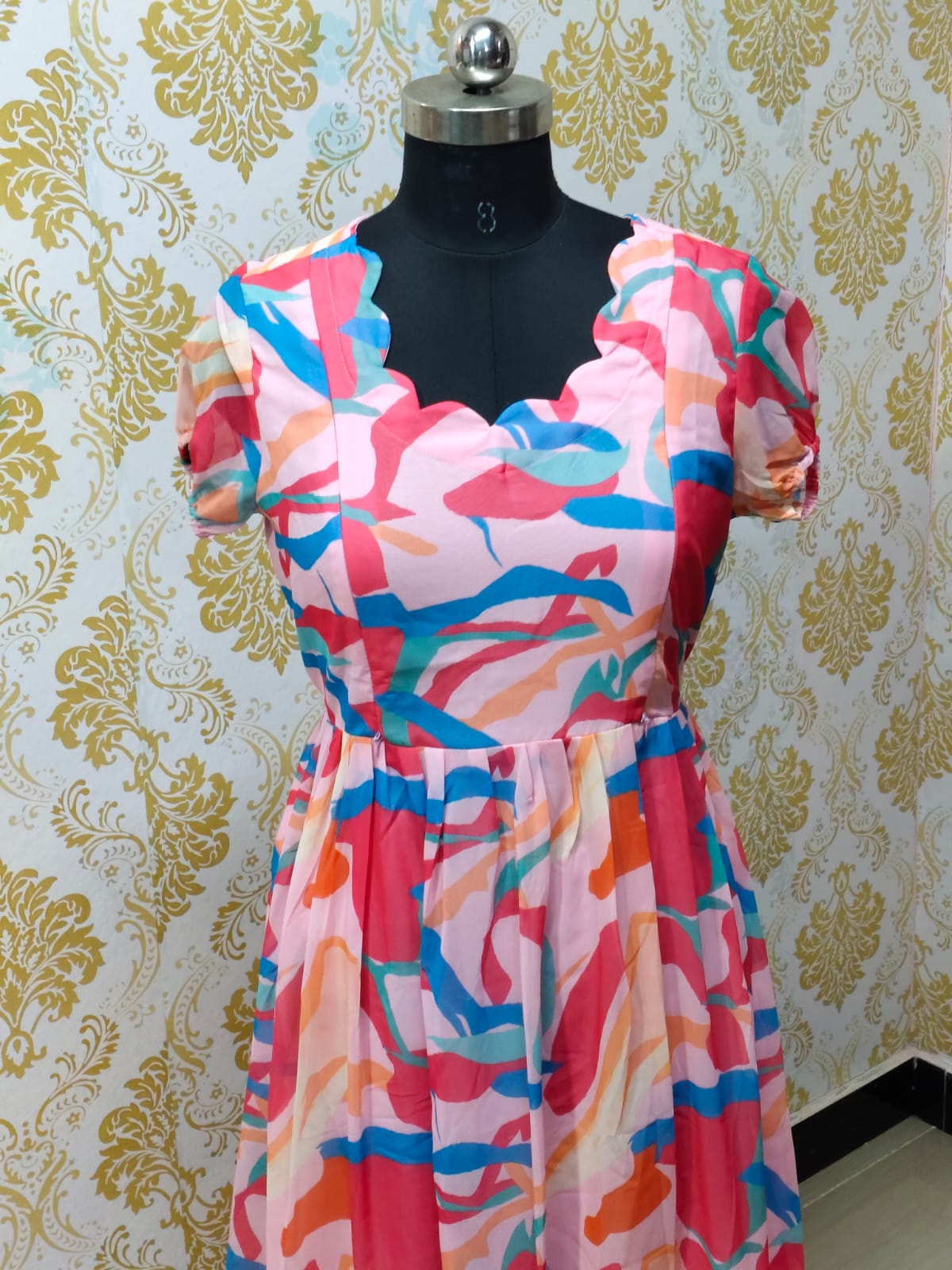 Georgette Floral Frock GFF46