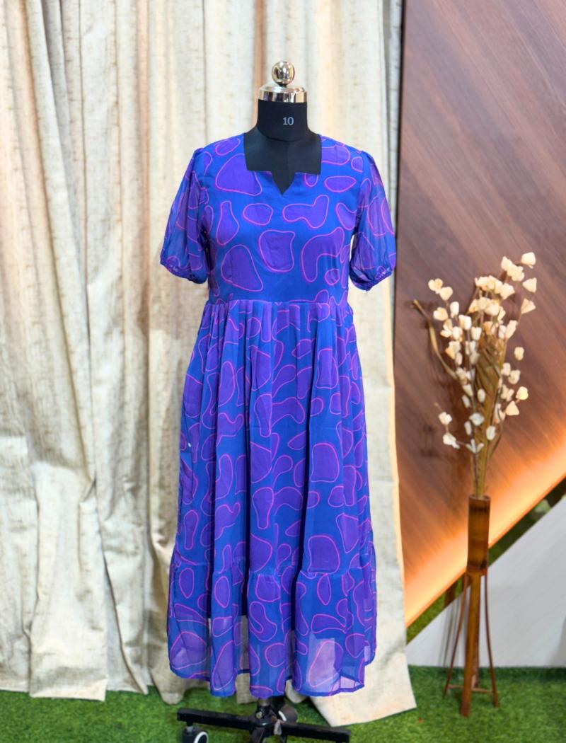 Georgette Floral Frock GFF22