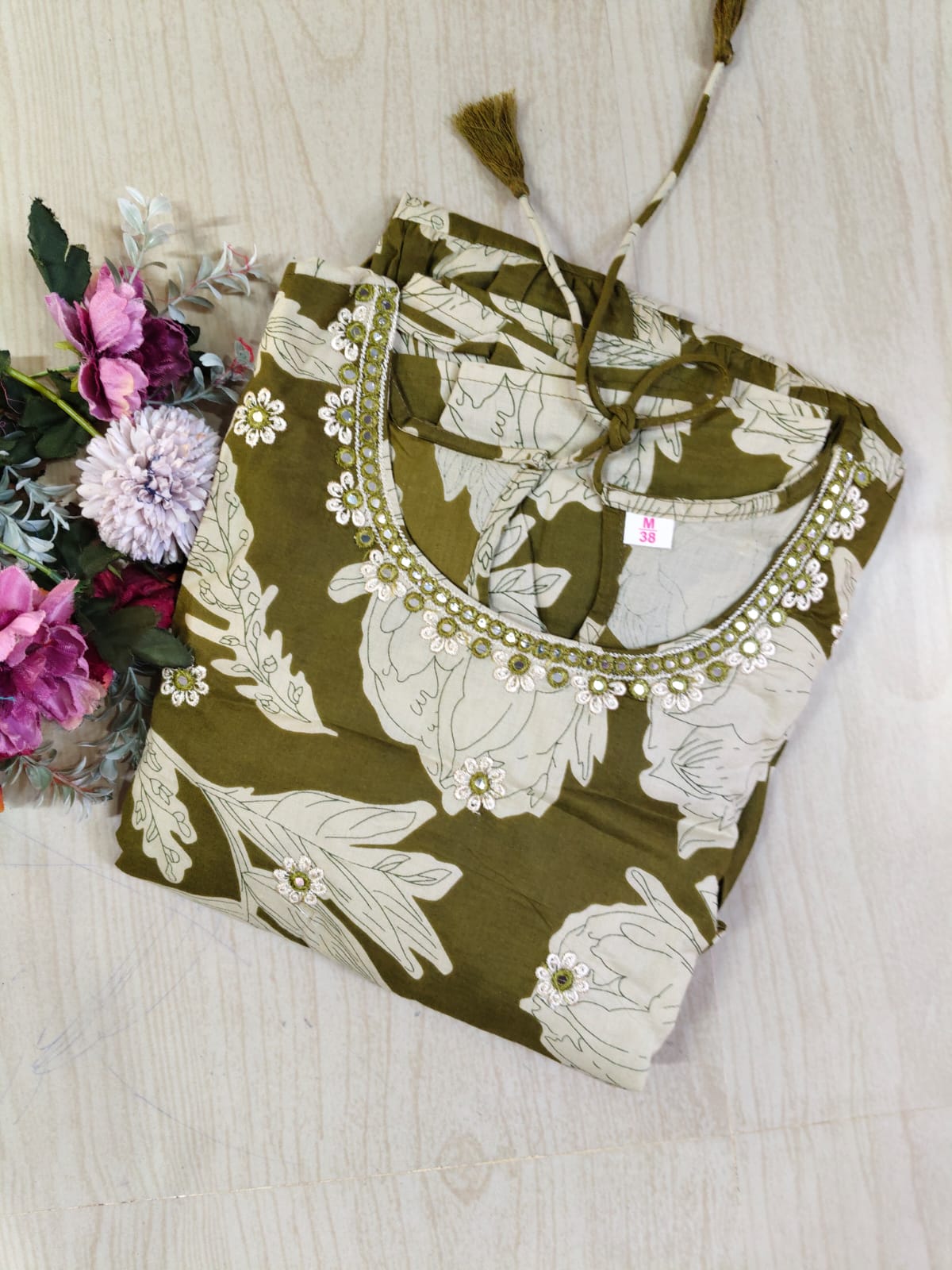 Cotton Long Sleveless Frocks CLF22