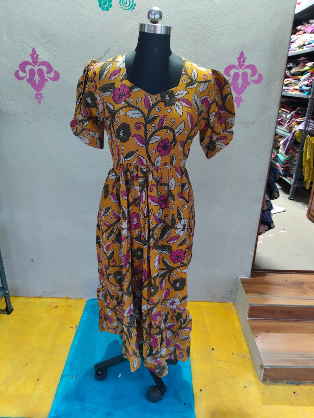 Kalamkari Anarkali Frock KAF26