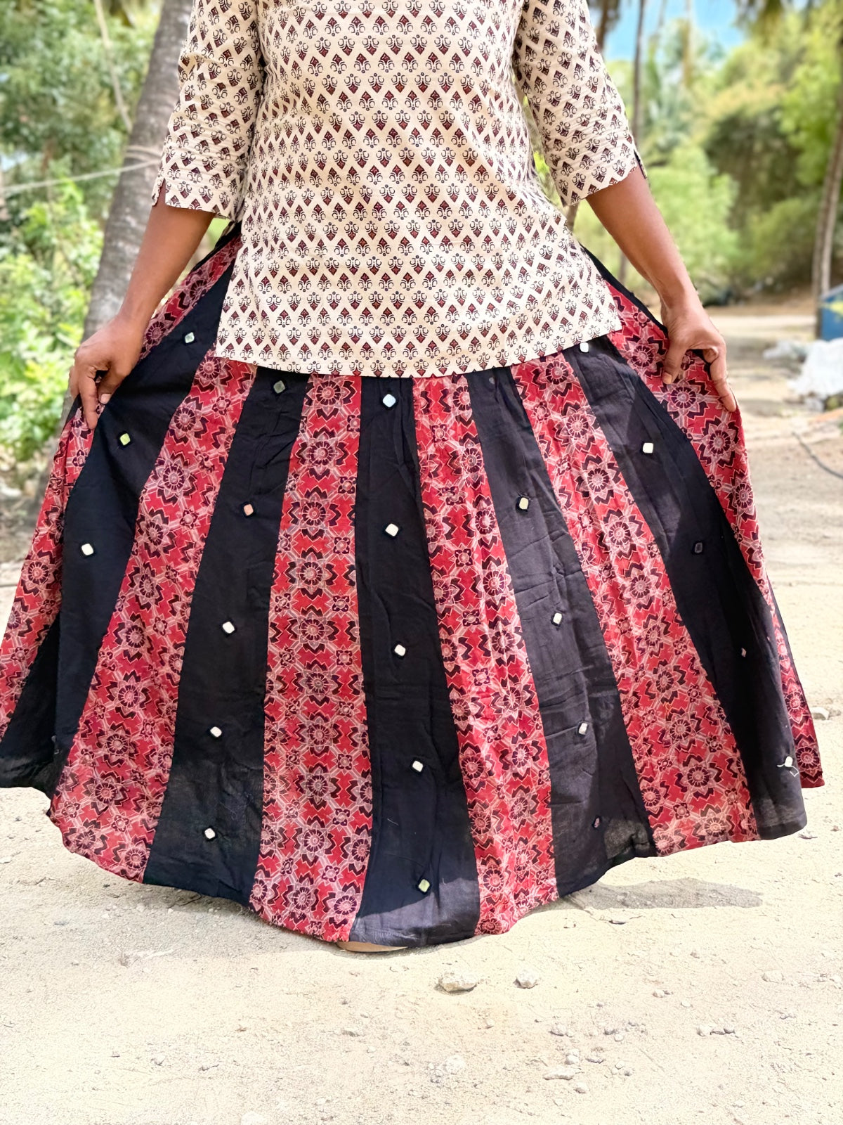 Ajrak Cotton Skirts SS26