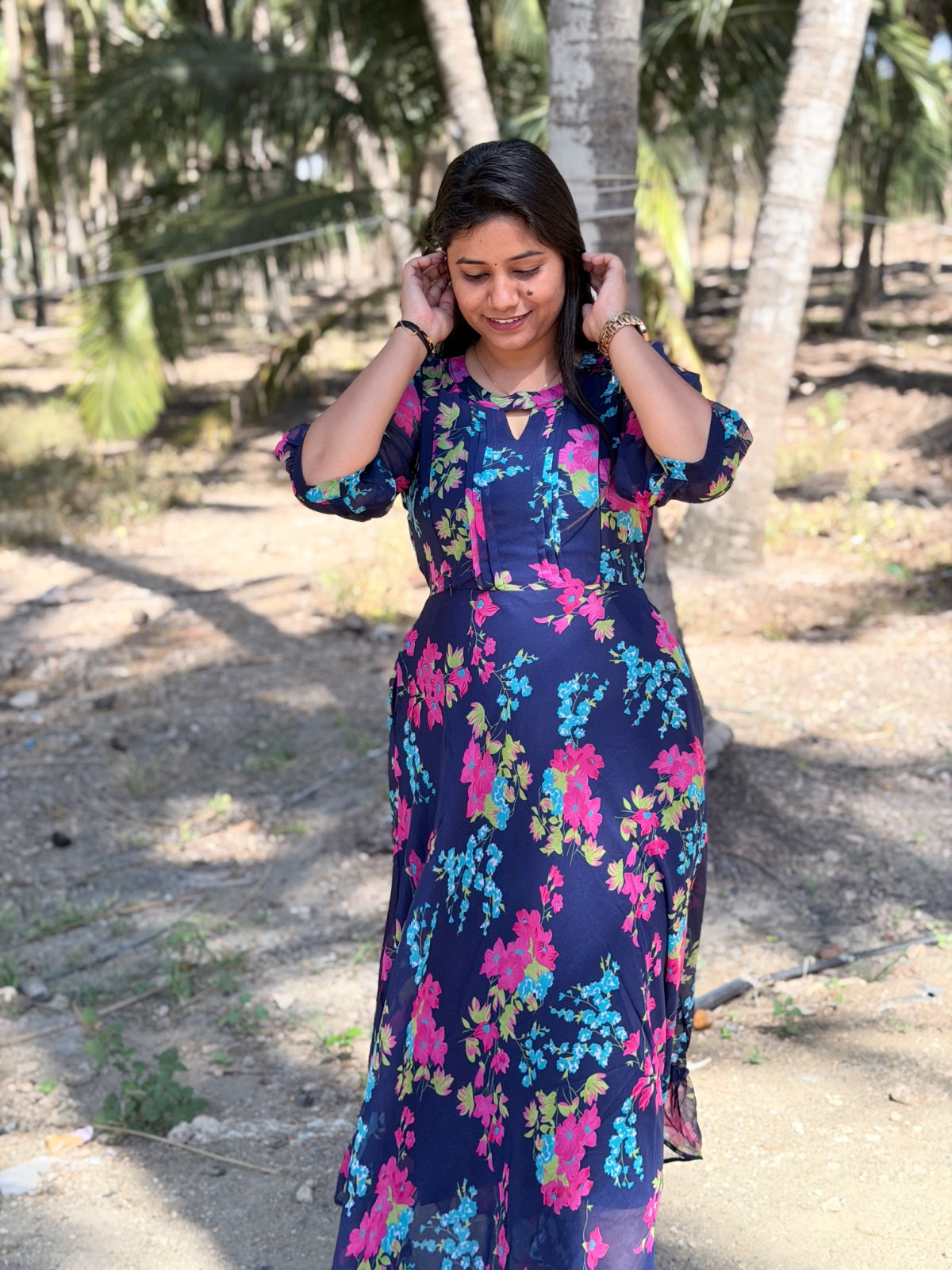 Georgette Feeding Frock GEF37