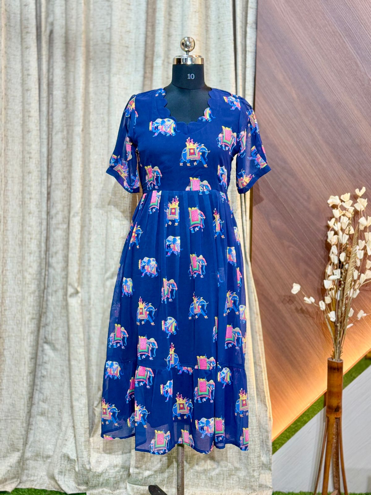 Georgette Floral Frock GFF27
