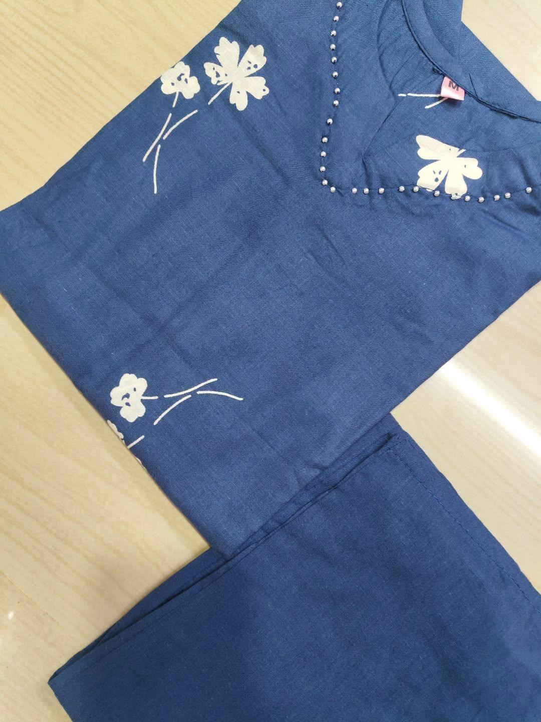 Jaipur Cotton Kurti with Pant JCK28 (Check Our Size Chart Before Placing the Order)