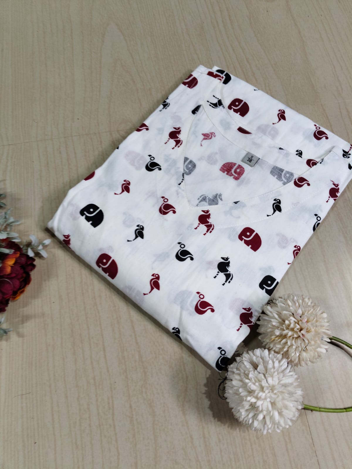 Cotton A Line Kurti - CAF02