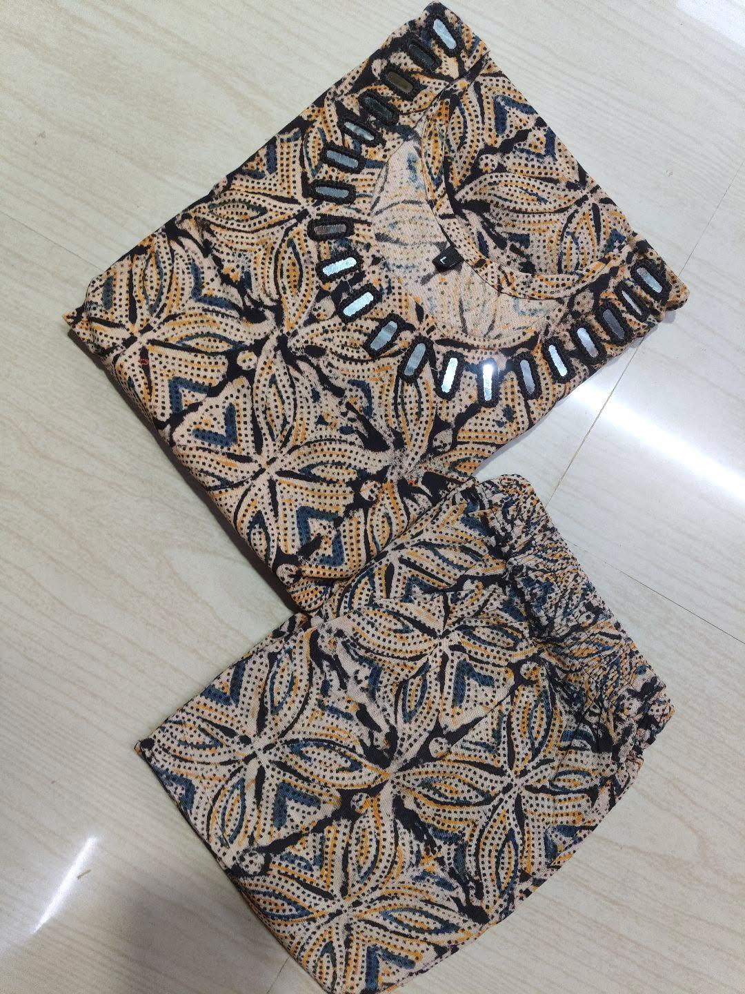 Kalamkari Kurti With Phant PKA02