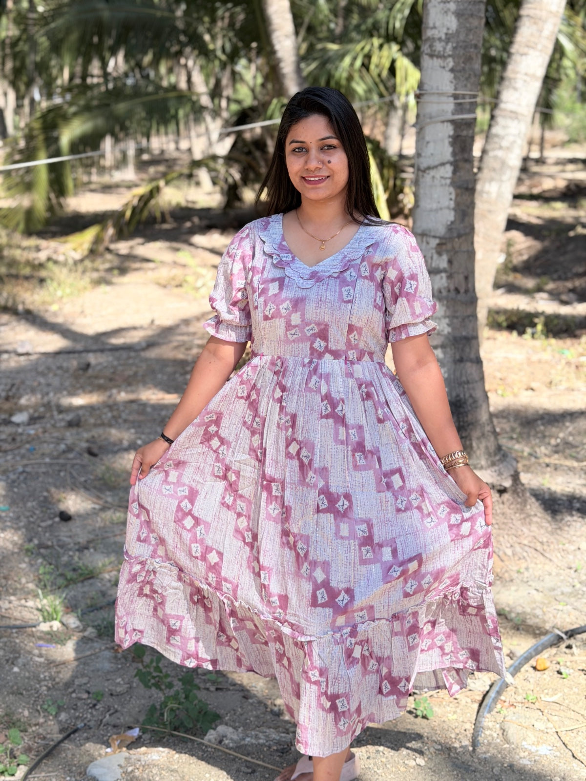 cotton Feeding Frock GEF27