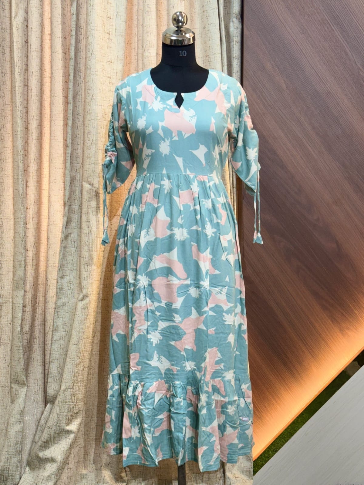 Premium Rayon Floral Frock RF31