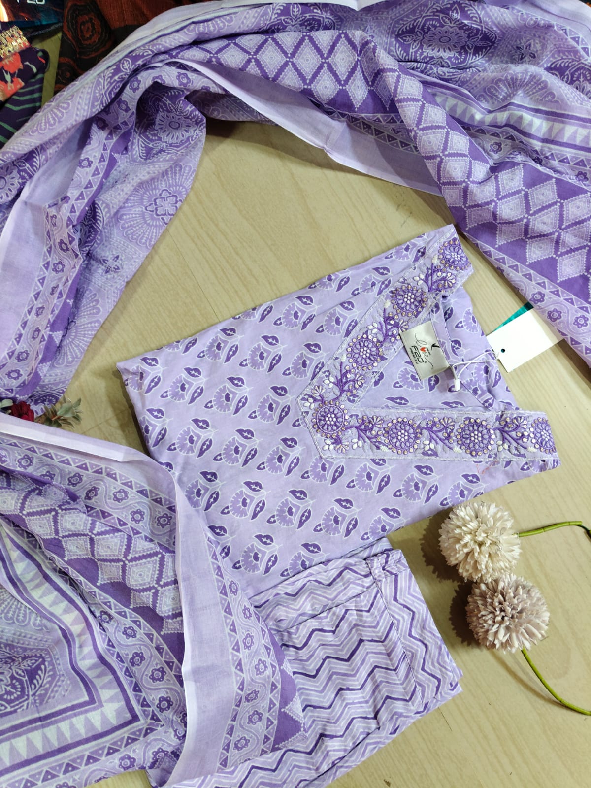 Budgeted Cotton 3 Piece Set - BC32