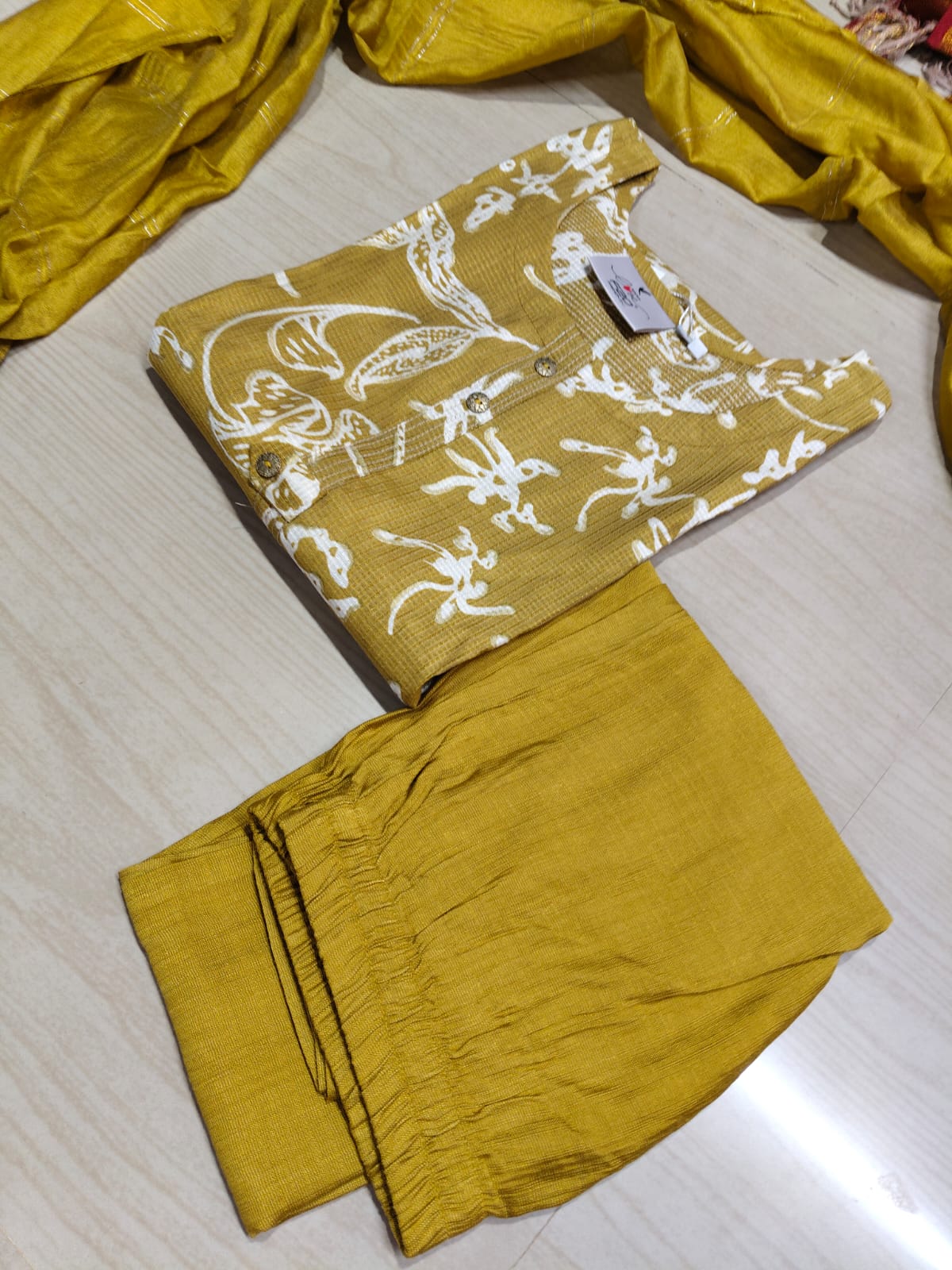 Premium Shiny Vetican Silk Kurti - SVK33