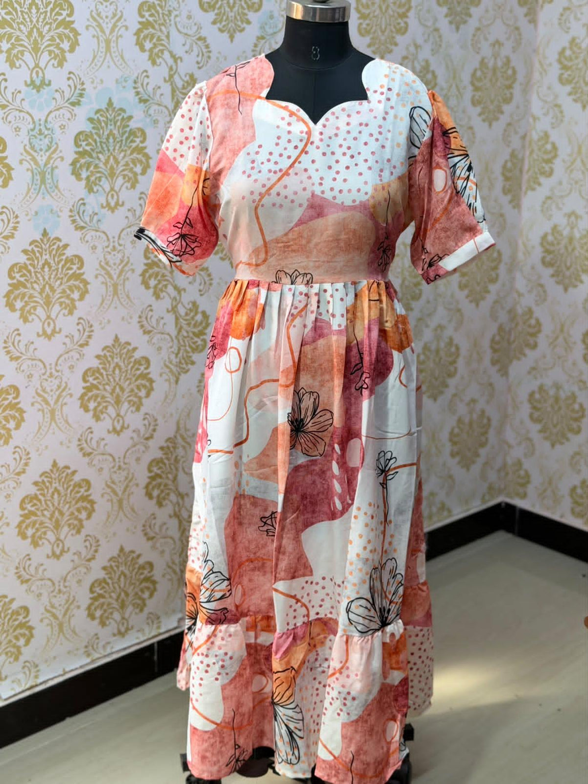Premium Cotton Frock - CFF234