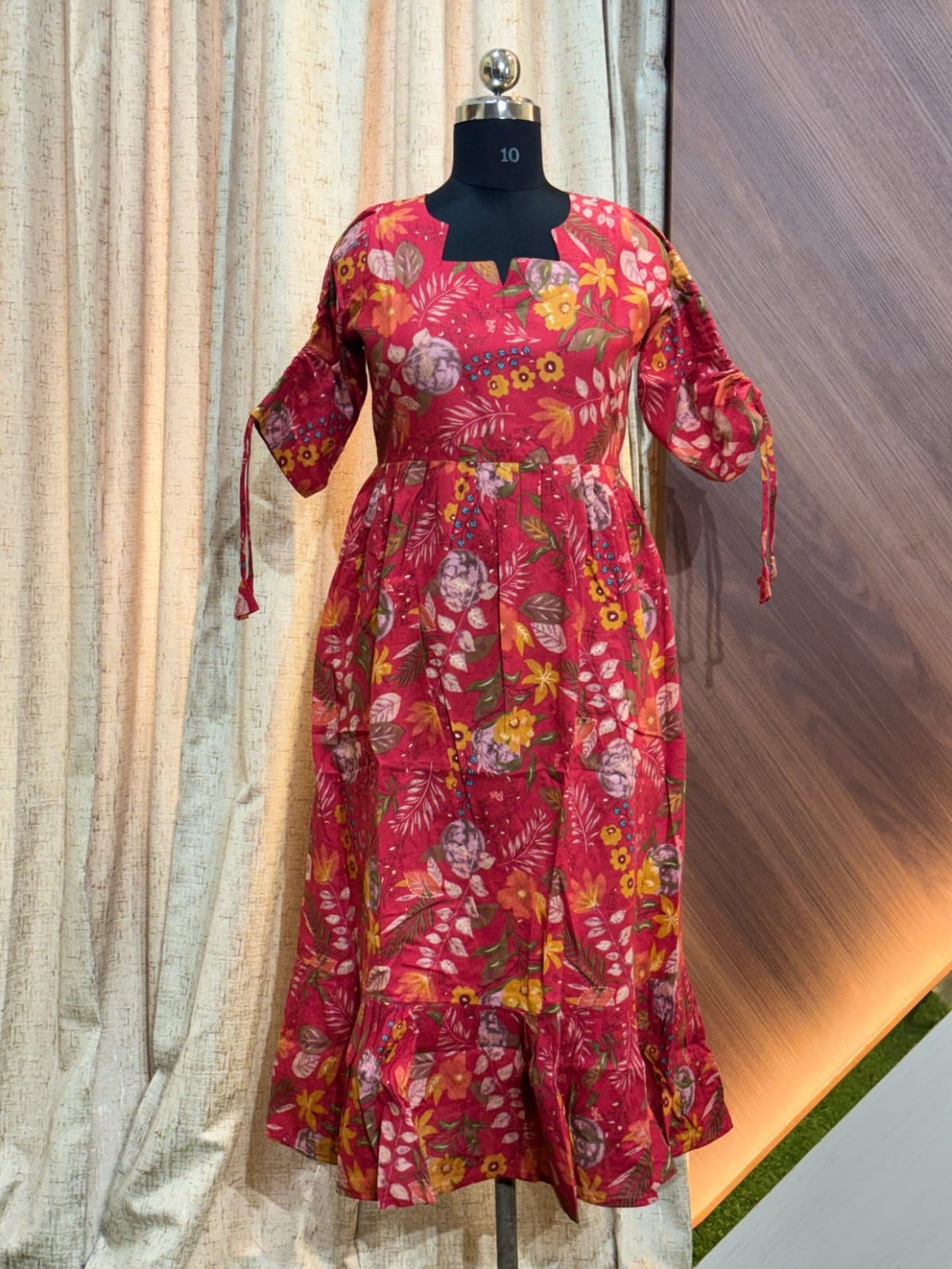 Premium Rayon Floral Frock RF34