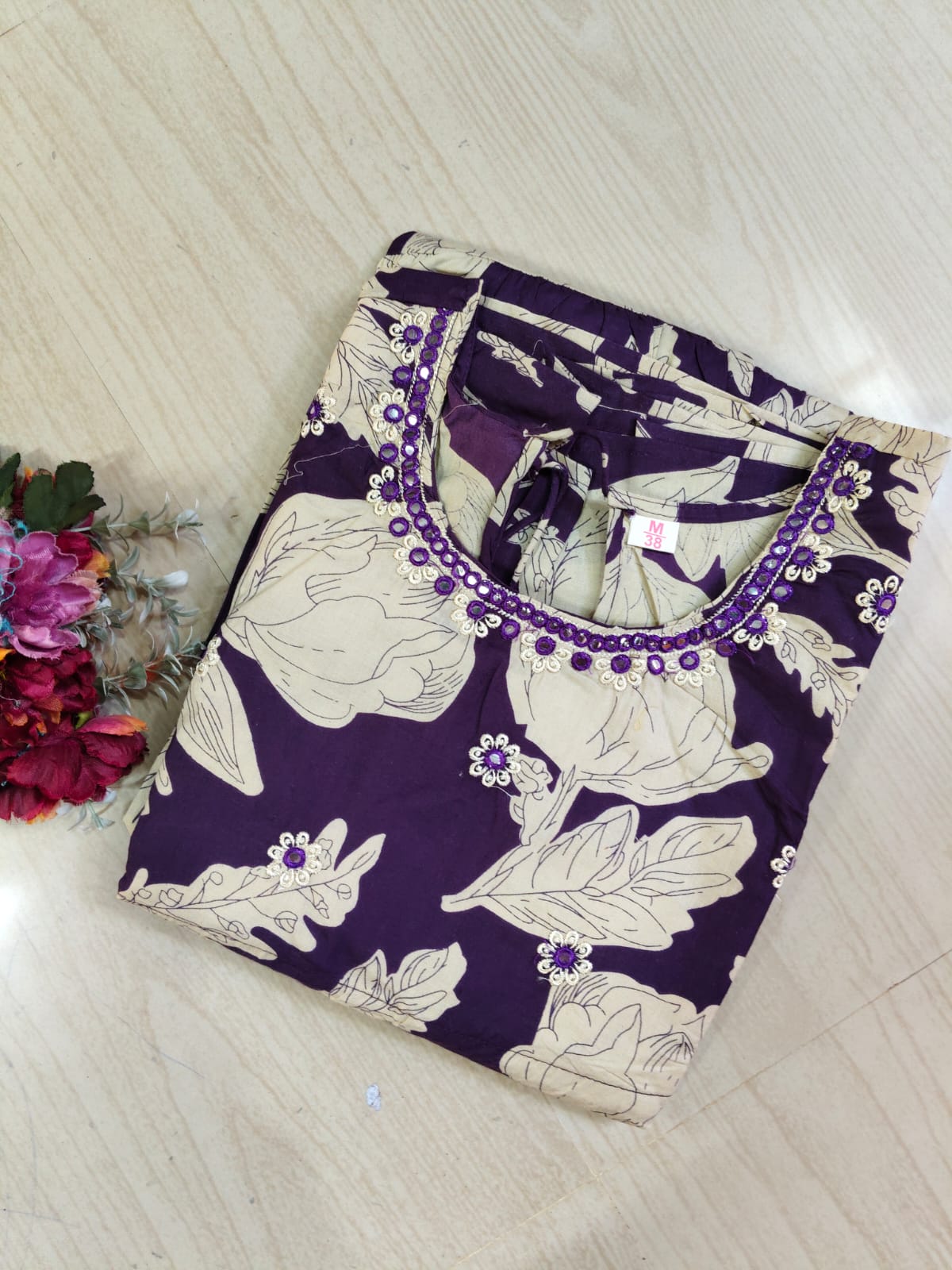 Cotton Long Sleveless Frocks CLF34