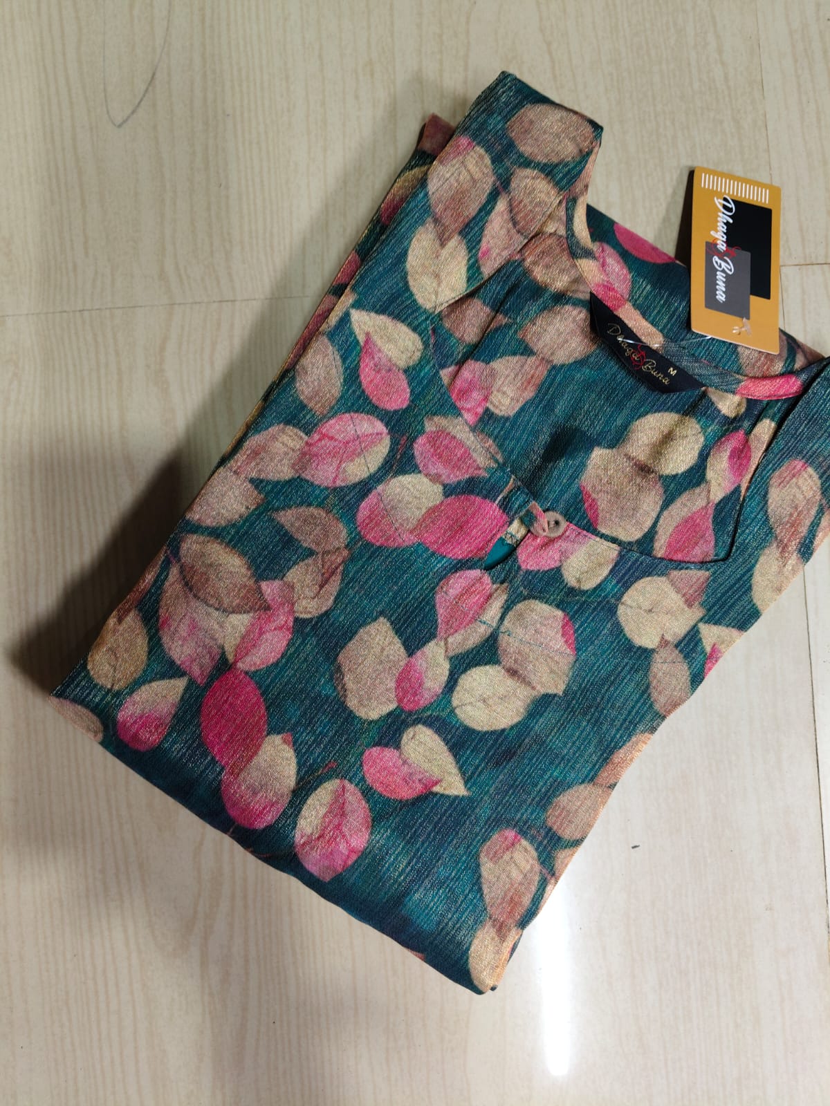 Floral Tissue Kurti - FTK36