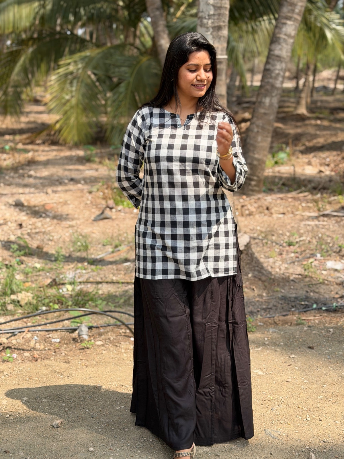Short Kurthi With Rayon Palazzo SKP32