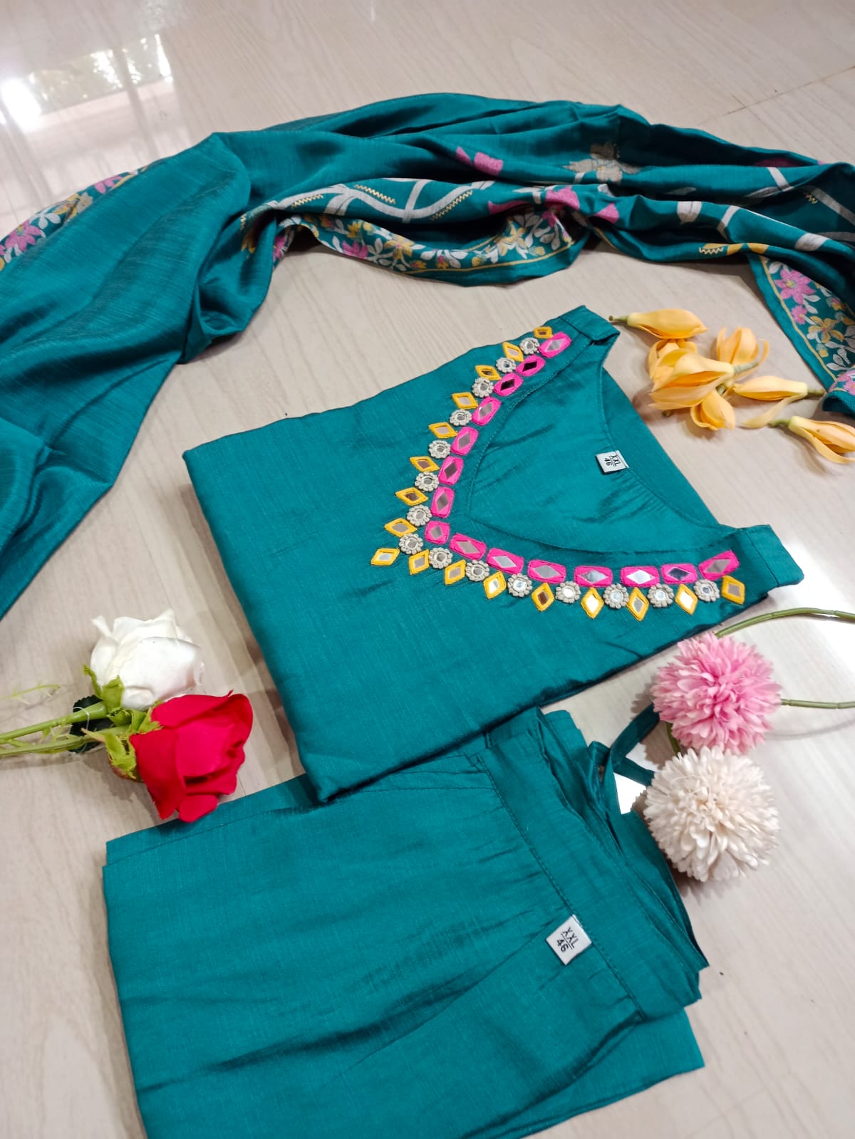 Premium Modal Chanderi Silk Kurti - CSK14