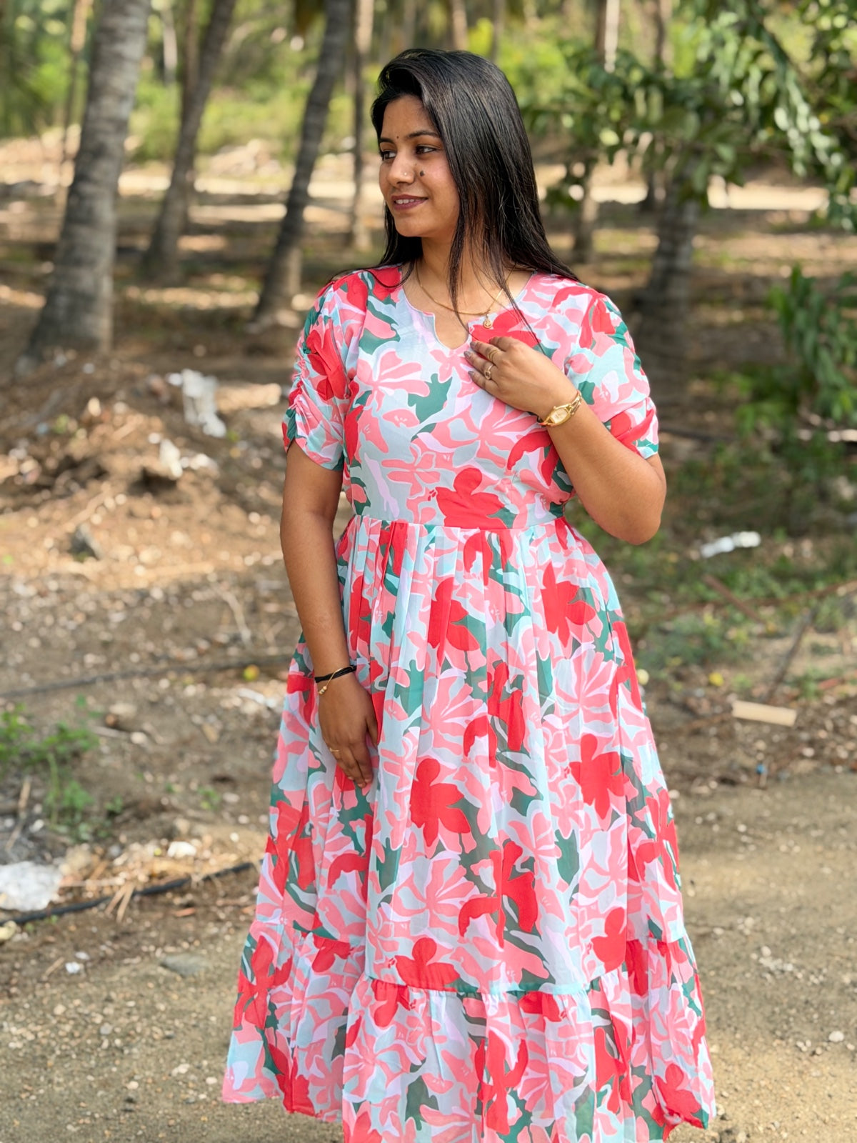 Georgette Feeding Frock FF03