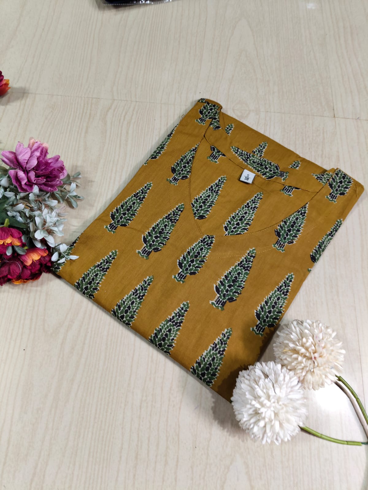 Cotton A Line Kurti - CAF03