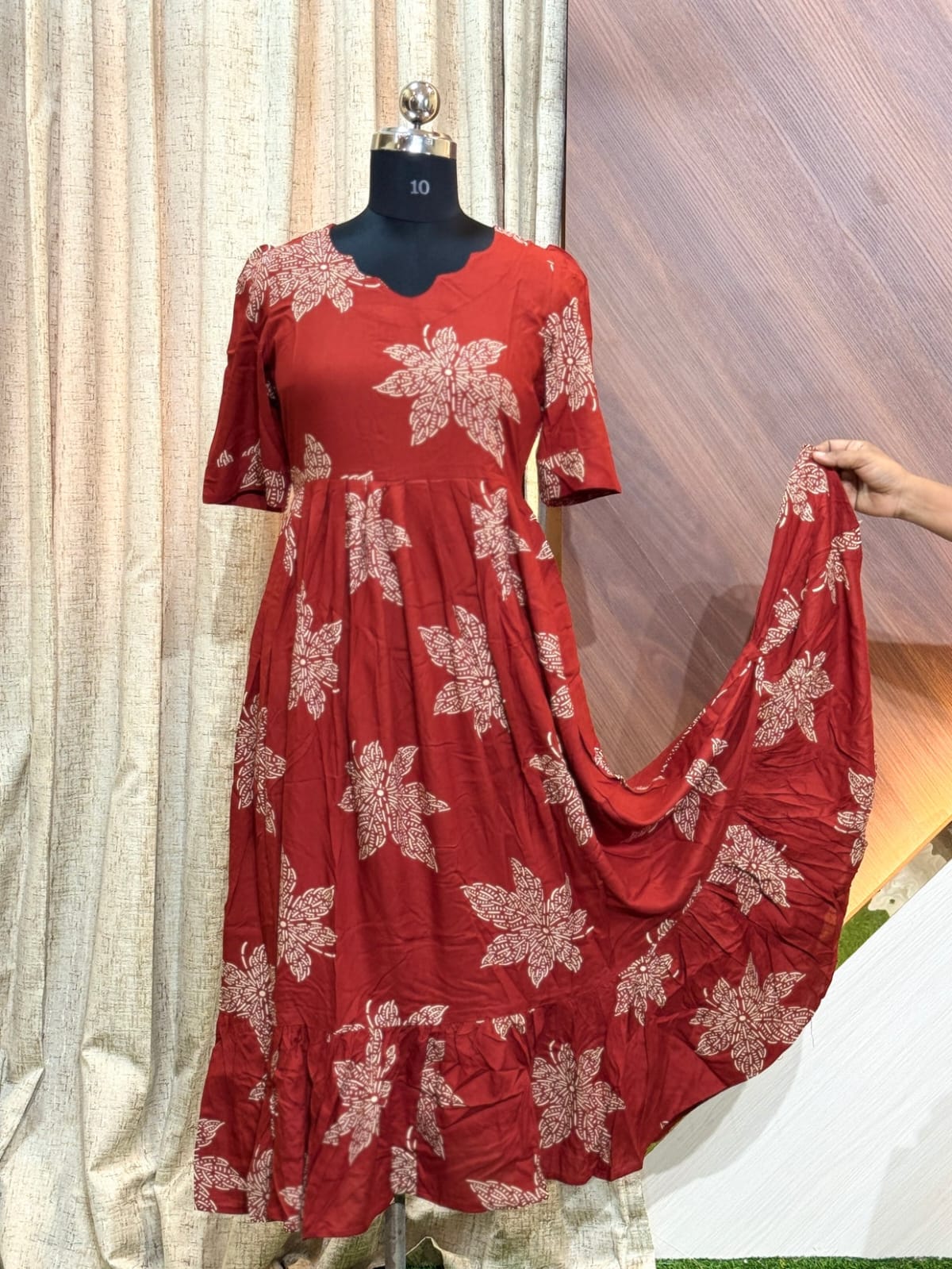 Premium Rayon Floral Frock RF03