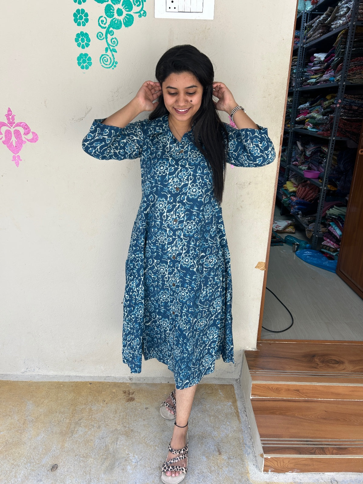 Cotton collar neck Frock CCF03