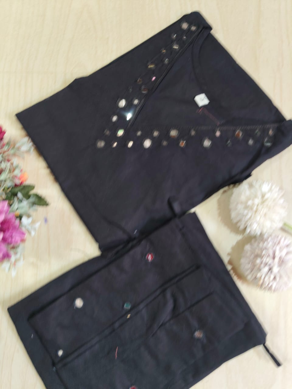 Slub Cotton Kurti With Phant - MC04