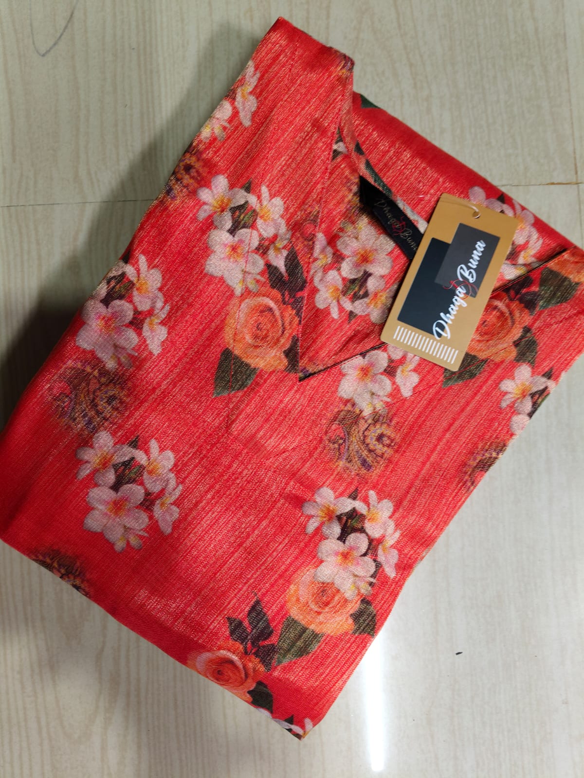 Floral Tissue Kurti - FTK40