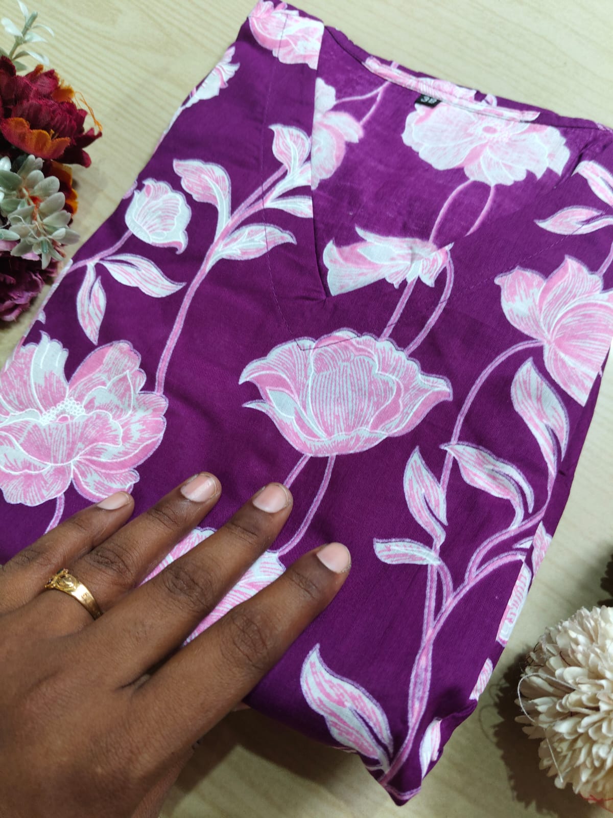 Cotton Floral Frock - CFF42