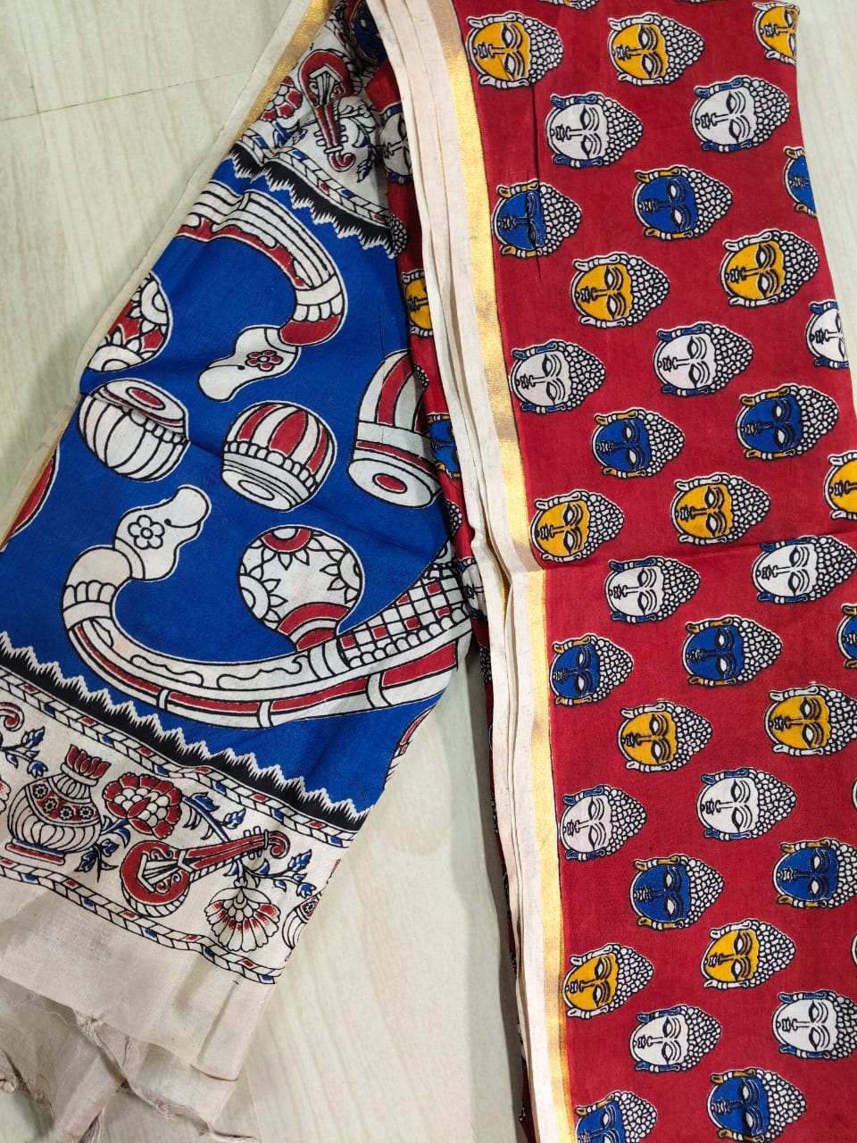 Kalamkari Pure Cotton Duppatas KCD46