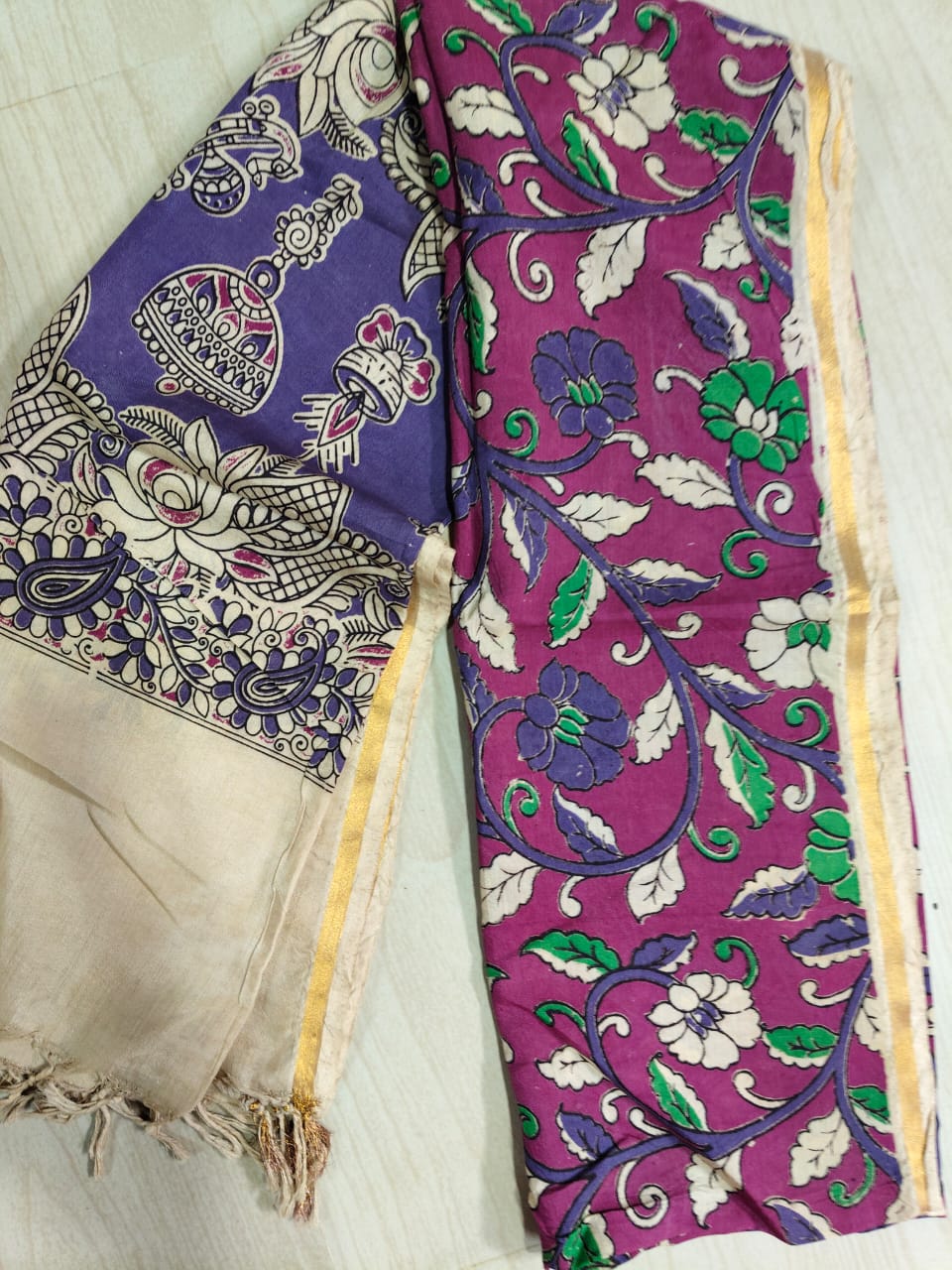 Kalamkari Pure Cotton Duppatas KCD49
