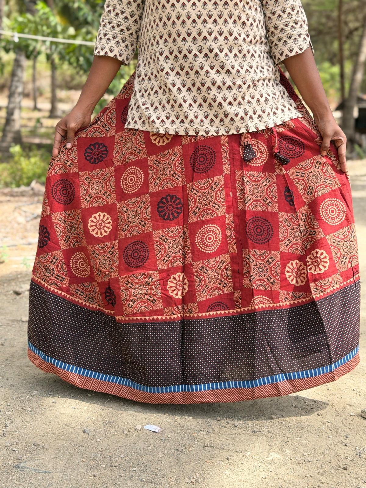 Ajrak Cotton Skirts SS04