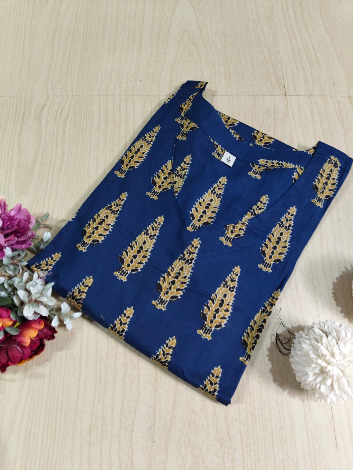 Cotton A Line Kurti - CAF04