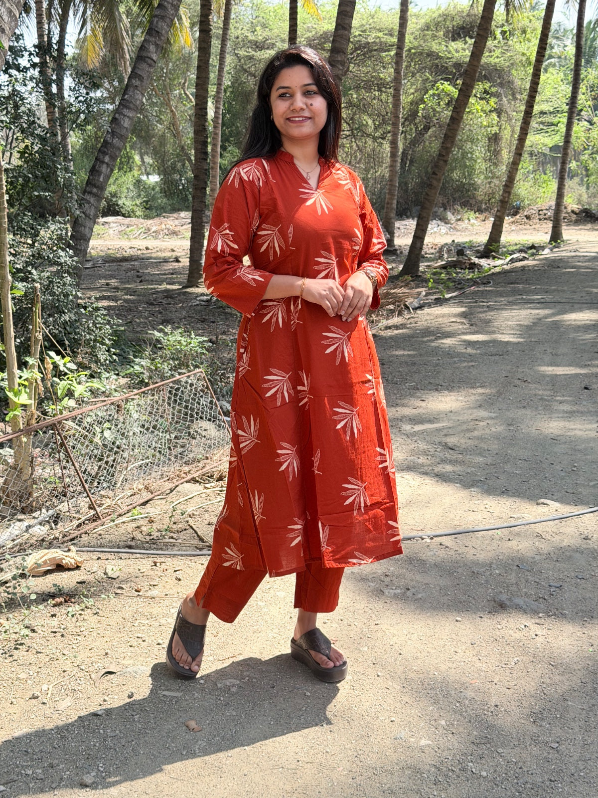 A Line Cotton Kurti AL50