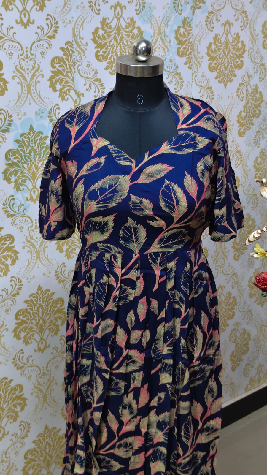Rayon Floral Frock CFF152