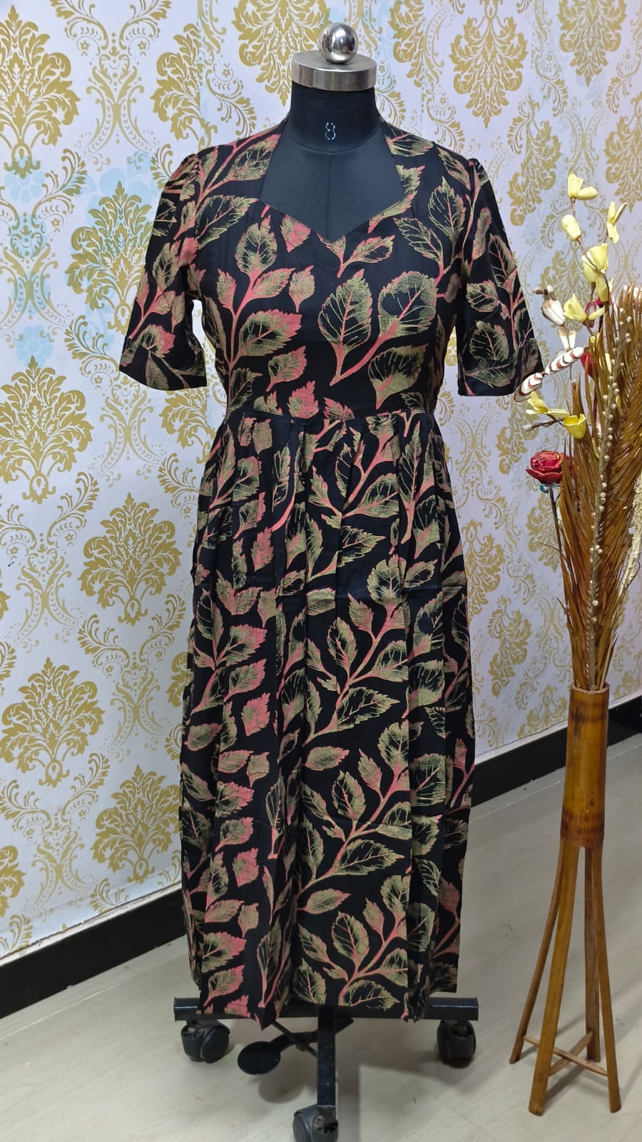 Rayon Floral Frock CFF153