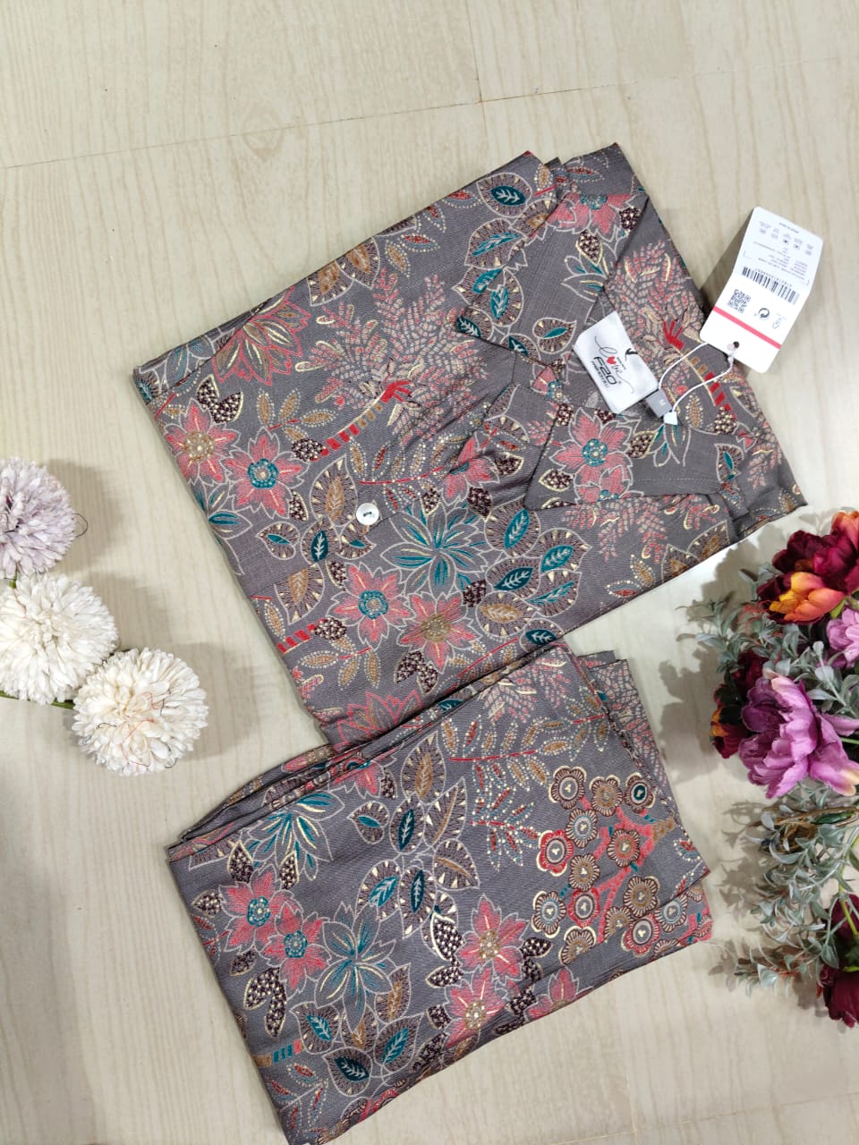 A Line Vertican Silk Kurti AVS05