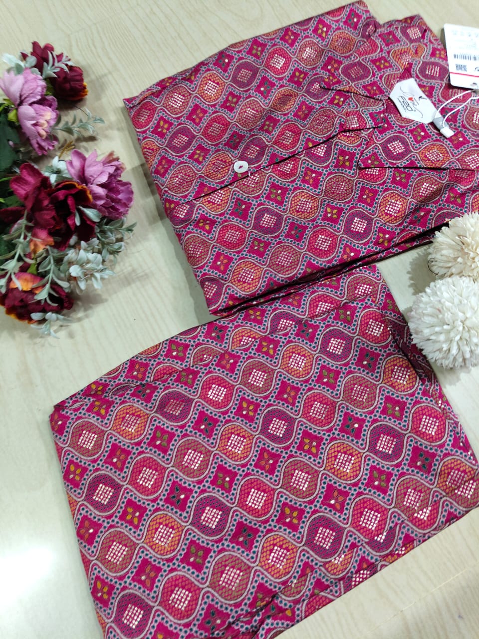 A Line Vertican Silk Kurti AVS12