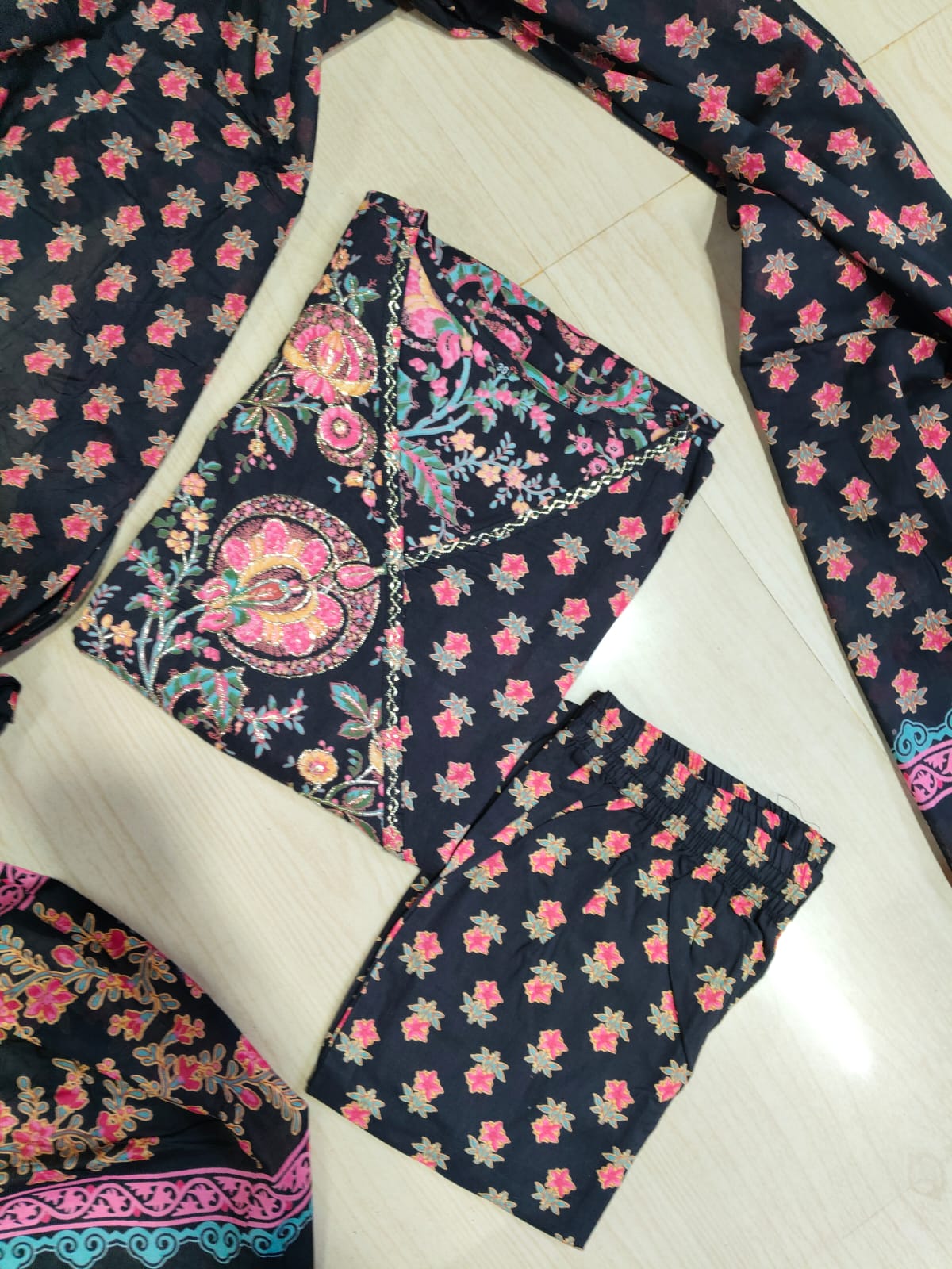 Cotton Floral Anarkali - CA63